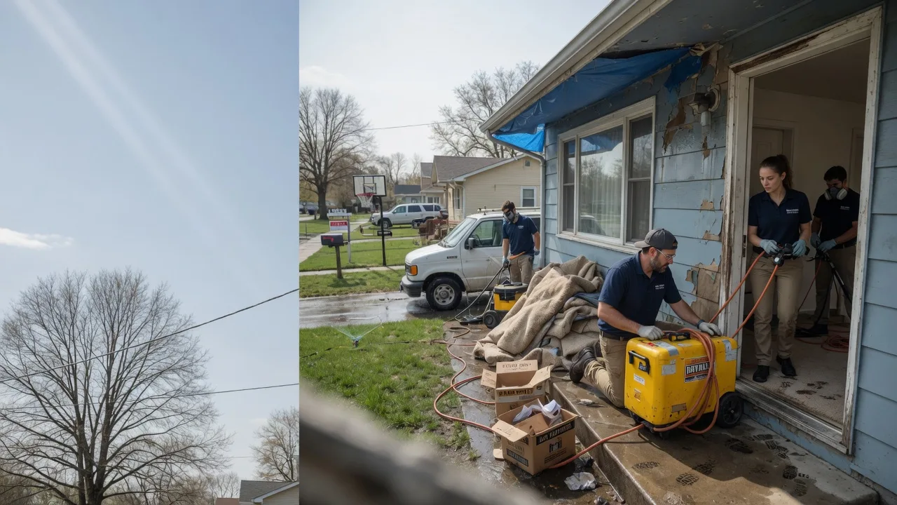 Basement Flood Cleanup in Savoy, IL near me